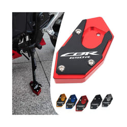 For HONDA CBR650R CB650R CBR650F CB650F Motorcycle CNC Kickstand Foot - CBR650R-Black