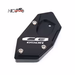 For HONDA CBR650R CB650R CBR650F CB650F Motorcycle CNC Kickstand Foot - CBR650R-Black