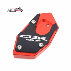 For HONDA CBR650R CB650R CBR650F CB650F Motorcycle CNC Kickstand Foot - CBR650R-Black