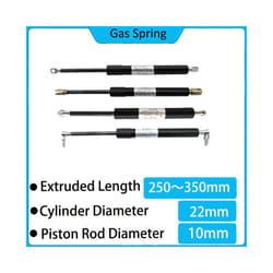 1PC 250-350mm 50kg/500N/110LB Universal Strut Bars Gas Spring Support