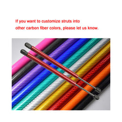 2pcs 500N 30/35/40/45/50/55cm Gas Strut Bars Lift Supports Gas Spring - carbon fiber