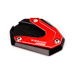 Motorcycle Foot Side Stand Extension Pad Kickstand Plate For Suzuki V-Strom - Red