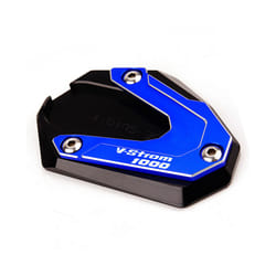 Motorcycle Foot Side Stand Extension Pad Kickstand Plate For Suzuki V-Strom - Blue