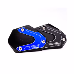 Motorcycle Foot Side Stand Extension Pad Kickstand Plate For Suzuki V-Strom - Blue