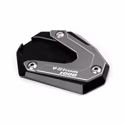 Motorcycle Foot Side Stand Extension Pad Kickstand Plate For Suzuki V-Strom - Grey