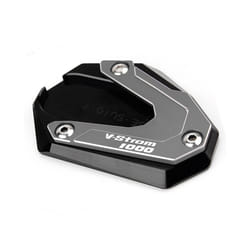 Motorcycle Foot Side Stand Extension Pad Kickstand Plate For Suzuki V-Strom - Grey