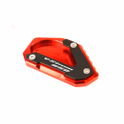 Motorcycle Foot Side Stand Extension Pad Kickstand Plate For Suzuki V-Strom - Vstrom650-Red