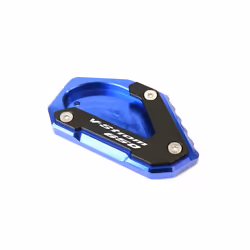 Motorcycle Foot Side Stand Extension Pad Kickstand Plate For Suzuki V-Strom - Vstrom650-Blue