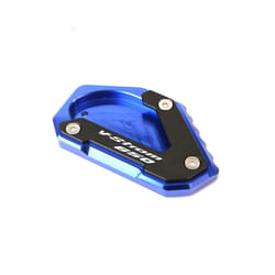 Motorcycle Foot Side Stand Extension Pad Kickstand Plate For Suzuki V-Strom - Vstrom650-Blue