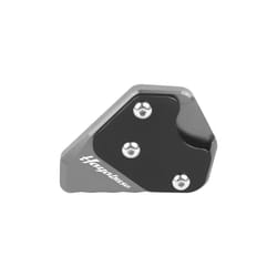 Motorcycle CNC Kickstand Extension Pad Foot Side Stand Plate For SUZUKI - titanium-with logo
