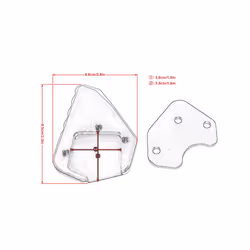 Motorcycle CNC Kickstand Extension Pad Foot Side Stand Plate For SUZUKI - blue