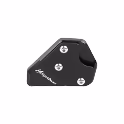 Motorcycle CNC Kickstand Extension Pad Foot Side Stand Plate For SUZUKI - black-with logo
