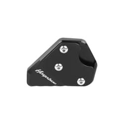 Motorcycle CNC Kickstand Extension Pad Foot Side Stand Plate For SUZUKI - black-with logo