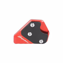 Motorcycle CNC Kickstand Extension Pad Foot Side Stand Plate For SUZUKI - red-with logo