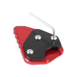 Motorcycle CNC Kickstand Extension Pad Foot Side Stand Plate For SUZUKI - red