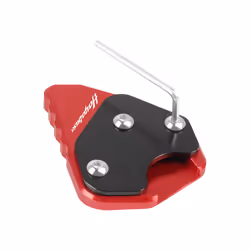 Motorcycle CNC Kickstand Extension Pad Foot Side Stand Plate For SUZUKI - red