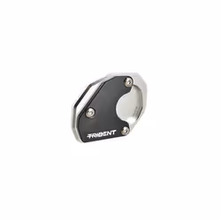Fit For Trident 660 Aluminium Kickstand Foot Side Stand Extension Pad - Grey-TRIDENT LOGO
