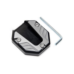 Universal Aluminum Alloy Motorcycle Bike Kickstand Extender Foot Side - Titanium color