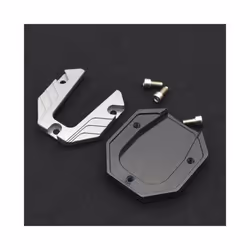 Motorcycle Scooter Bike Kickstand Extender Foot Side Stand Extension Pad - yellow