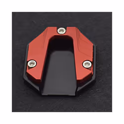 Motorcycle Scooter Bike Kickstand Extender Foot Side Stand Extension Pad - Red