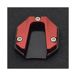 Motorcycle Scooter Bike Kickstand Extender Foot Side Stand Extension Pad - Red
