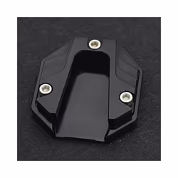 Motorcycle Scooter Bike Kickstand Extender Foot Side Stand Extension Pad - Black