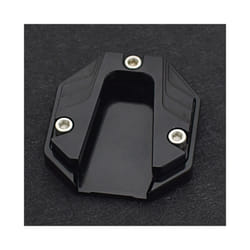Motorcycle Scooter Bike Kickstand Extender Foot Side Stand Extension Pad - Black