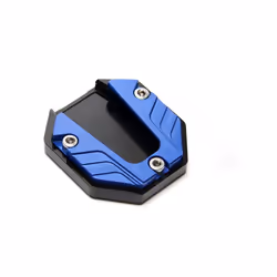 Universal Aluminum Alloy Motorcycle Kickstand Extender Foot Side Stand - BULE
