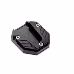 Universal Aluminum Alloy Motorcycle Kickstand Extender Foot Side Stand - BLACK