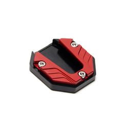 Universal Aluminum Alloy Motorcycle Kickstand Extender Foot Side Stand - RED
