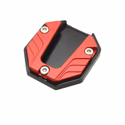 Universal Scooter Motorcycle Bike Kickstand Extender Foot Side Stand Extension - Red