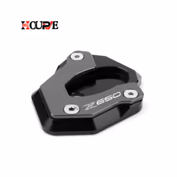 Motorcycle CNC Kickstand Foot Side Stand Extension Pad Support Plate For - Z650 Green