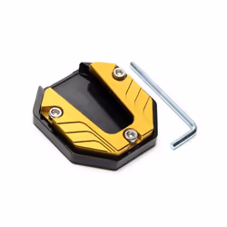 Motorcycle Bike Kickstand Extender Foot Side Stand Extension Foot Pad - gold