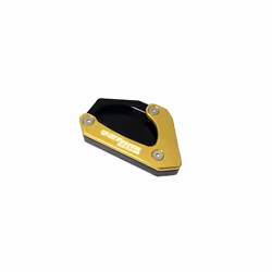 CNC Kickstand Foot Side Stand Extension Pad Support Plate For SUZUKI V-STROM - Gold-VSTROM LOGO