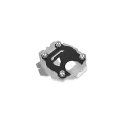 2023 Motorcycle Kickstand Foot Side Stand Extension Pad Support Plate - Black