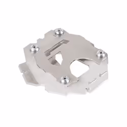 2023 Motorcycle Kickstand Foot Side Stand Extension Pad Support Plate - Silver