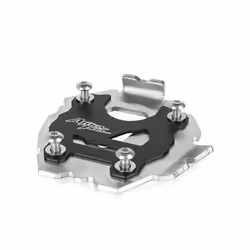 2023 Motorcycle Kickstand Foot Side Stand Extension Pad Support Plate - Silver