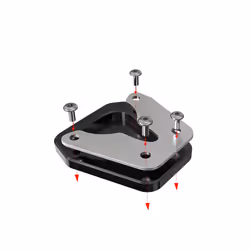FOR KOVE 450 Rally rally 2023 Motorcycle Side Kickstand Extension Plate - 450 silver