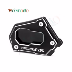Motorcycle Kickstand Support Plate Foot Side Stand Extension Pad Accessories - R1200GS Black