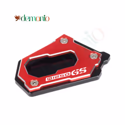 Motorcycle Kickstand Support Plate Foot Side Stand Extension Pad Accessories - R1250GS Red