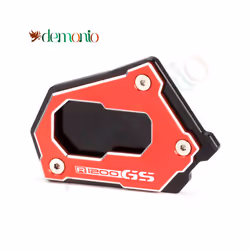 Motorcycle Kickstand Support Plate Foot Side Stand Extension Pad Accessories - R1200GS Red