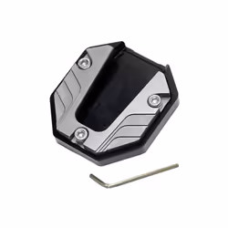 Aluminum Alloy Motorcycle Bike Kickstand Extender Anti-skid Foot Side - Titanium Yellow