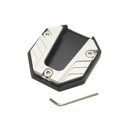 Aluminum Alloy Motorcycle Bike Kickstand Extender Anti-skid Foot Side - Silver