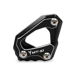 Motorcycle CNC Kickstand Foot Side Stand Extension Pad Support Plate For - Black