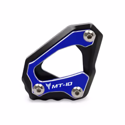 Motorcycle CNC Kickstand Foot Side Stand Extension Pad Support Plate For - Blue