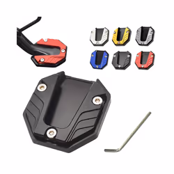 Universal Motorcycle Bikes Side Tripod Seat Kickstand Extender Foot Side - Red