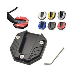 Universal Motorcycle Bikes Side Tripod Seat Kickstand Extender Foot Side - Red