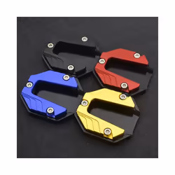 Universal Motorcycle Bikes Side Tripod Seat Kickstand Extender Foot Side - Red