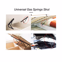 2Pcs 800N Gas Strut Bars Gas Spring Support 300/350/400/450/500mm For - 400mm