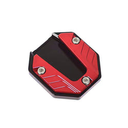 Universal Kickstand Extender Foot Side Stand Extension Foot Pad Support - Red